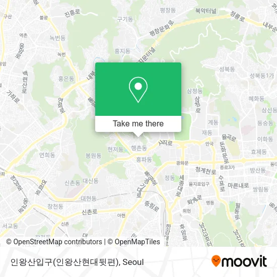 인왕산입구(인왕산현대뒷편) map