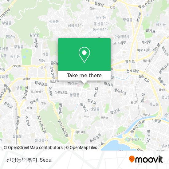 신당동떡볶이 map