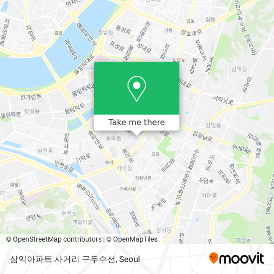 삼익아파트 사거리 구두수선 map