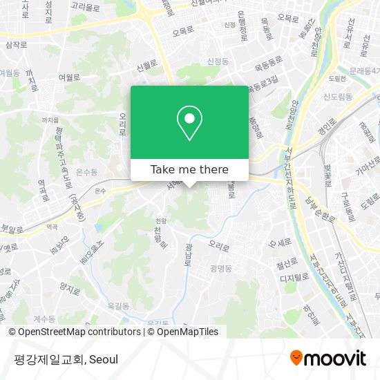 평강제일교회 map