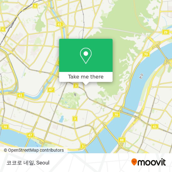 코코로 네일 map