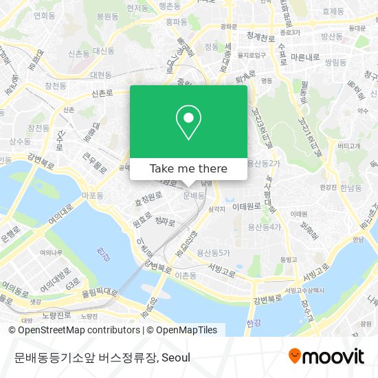 문배동등기소앞 버스정류장 map