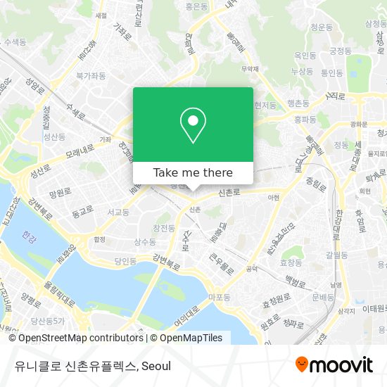 유니클로 신촌유플렉스 map