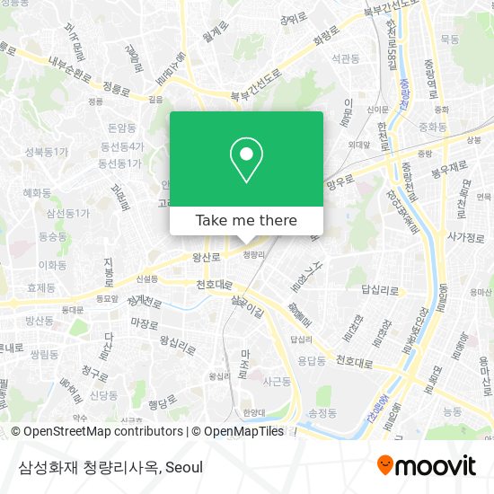 삼성화재 청량리사옥 map