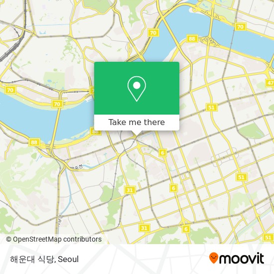 해운대 식당 map