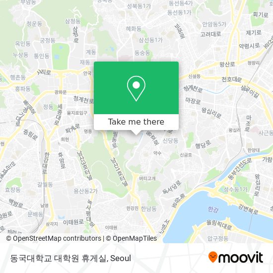 동국대학교 대학원 휴게실 map