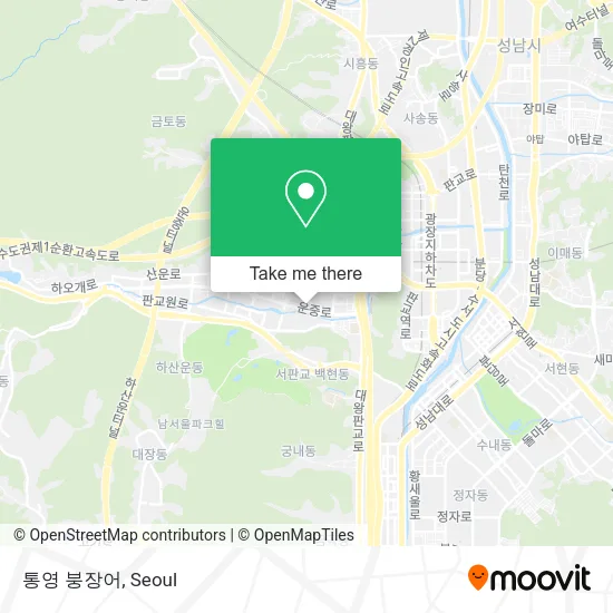 통영 붕장어 map