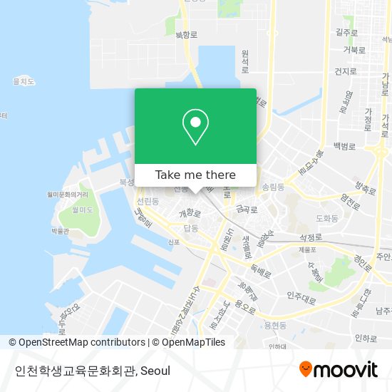 인천학생교육문화회관 map