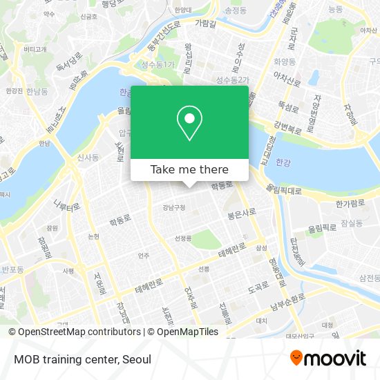 MOB training center map