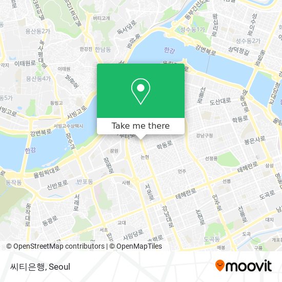 씨티은행 map