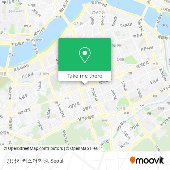 강남해커스어학원 map