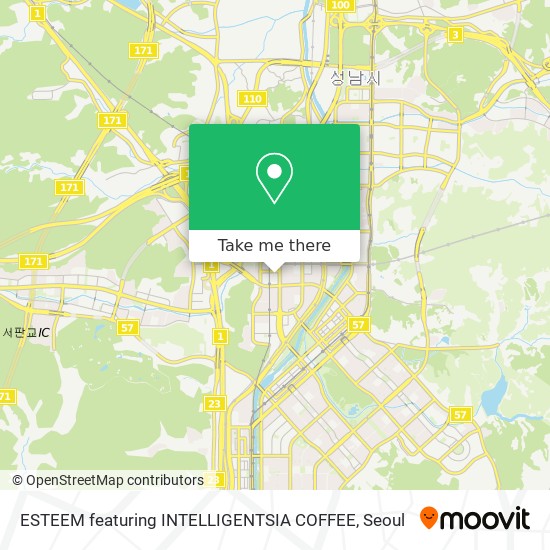 ESTEEM featuring INTELLIGENTSIA COFFEE map