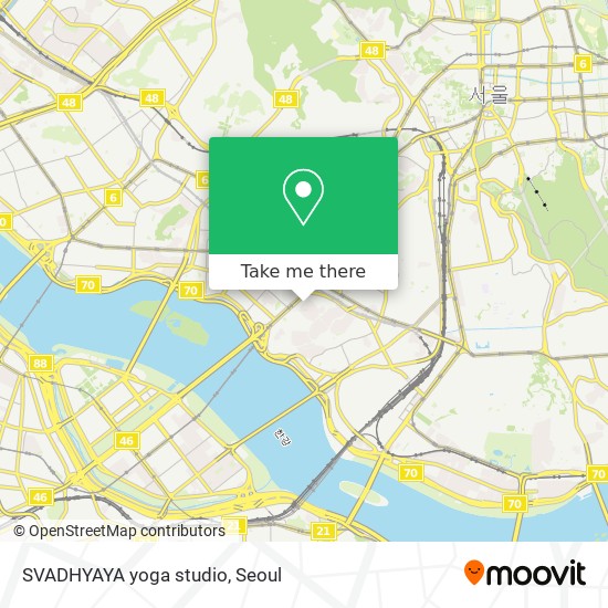 SVADHYAYA yoga studio map