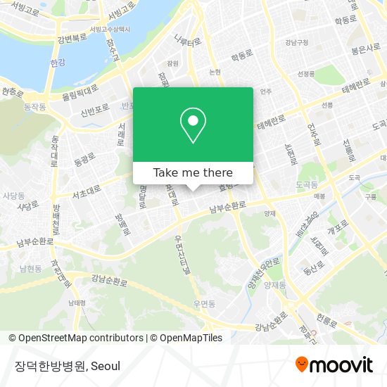 장덕한방병원 map