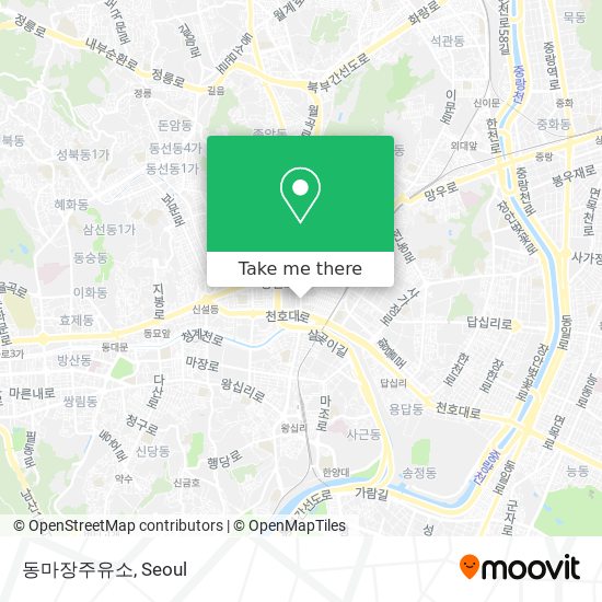 동마장주유소 map