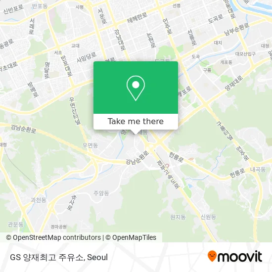 GS 양재최고 주유소 map