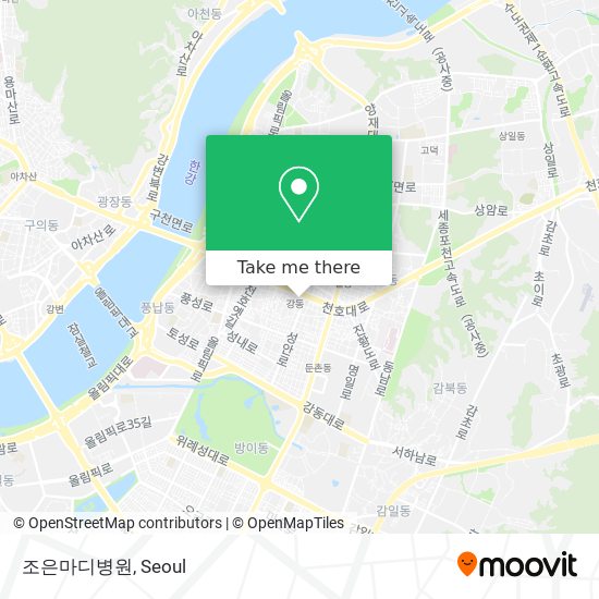 조은마디병원 map