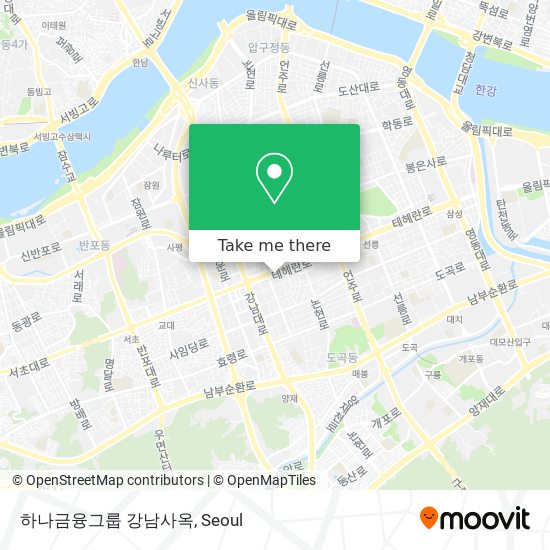 하나금융그룹 강남사옥 map