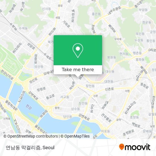 연남동 막걸리즘 map