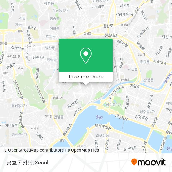 금호동성당 map