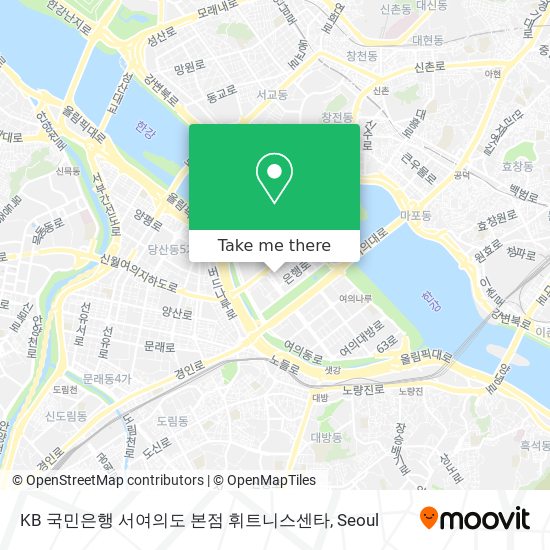 KB 국민은행 서여의도 본점 휘트니스센타 map