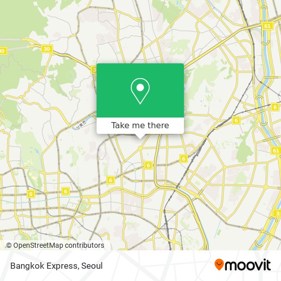 Bangkok Express map