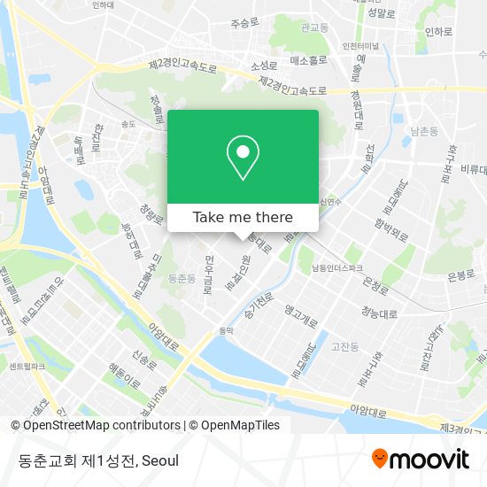 동춘교회 제1성전 map