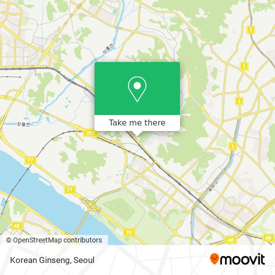 Korean Ginseng map