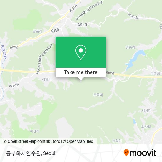 동부화재연수원 map