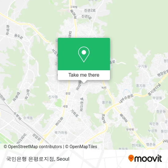 국민은행 은평로지점 map