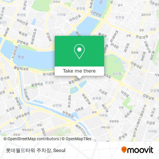 롯데월드타워 주차장 map