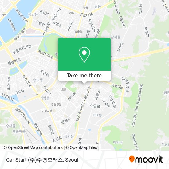 Car Start (주)주영모터스 map
