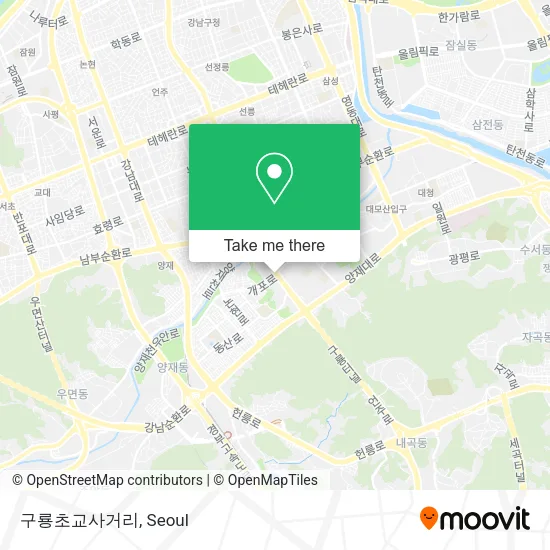 구룡초교사거리 map