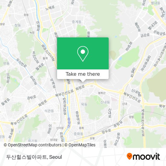 두산힐스빌아파트 map