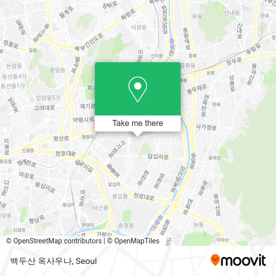 백두산 옥사우나 map