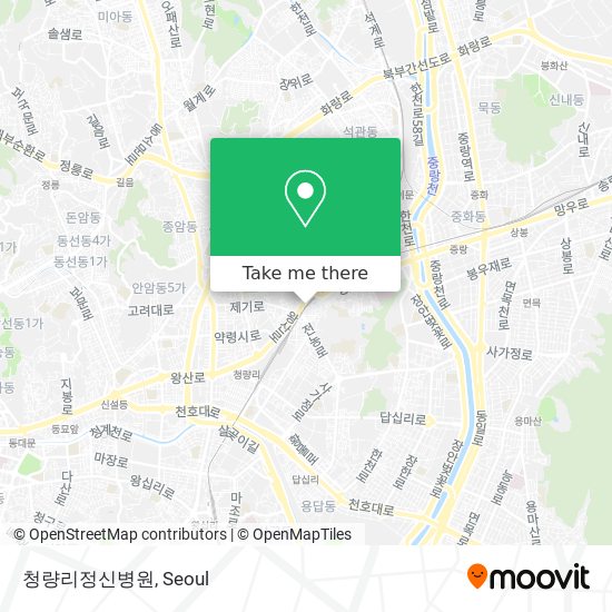 청량리정신병원 map