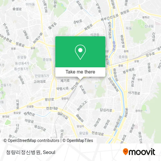 청량리정신병원 map
