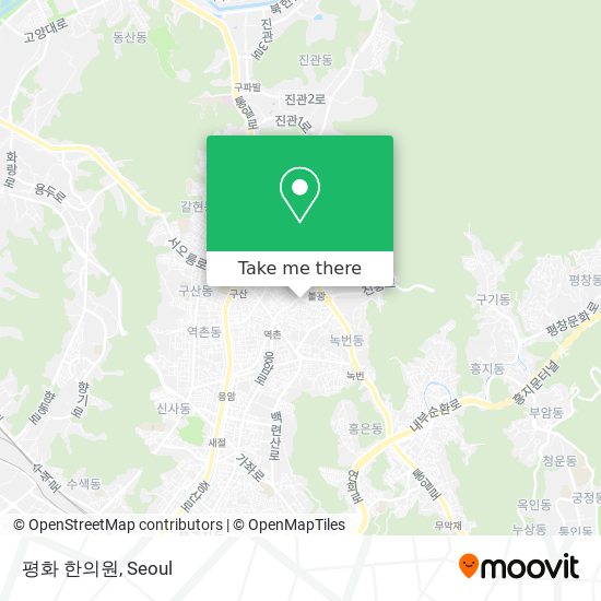 如何坐公交 或 地铁去은평구, 서울시的평화 한의원| Moovit