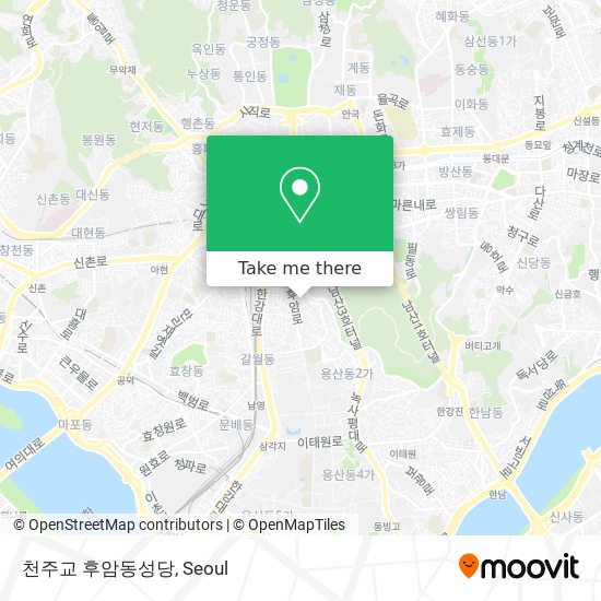 천주교 후암동성당 map