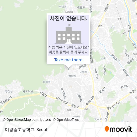 미양중고등학교 map