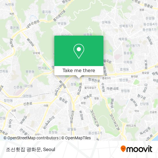 조선횟집 광화문 map