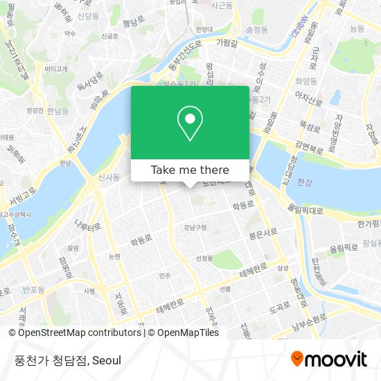 풍천가 청담점 map