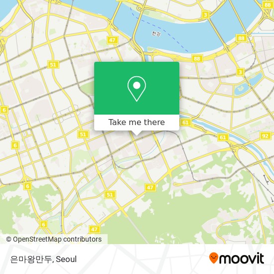 은마왕만두 map