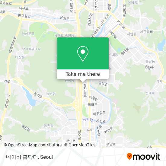 How to get to 네이버 홈닥터 in 성남시, 경기도 by Bus or Subway?