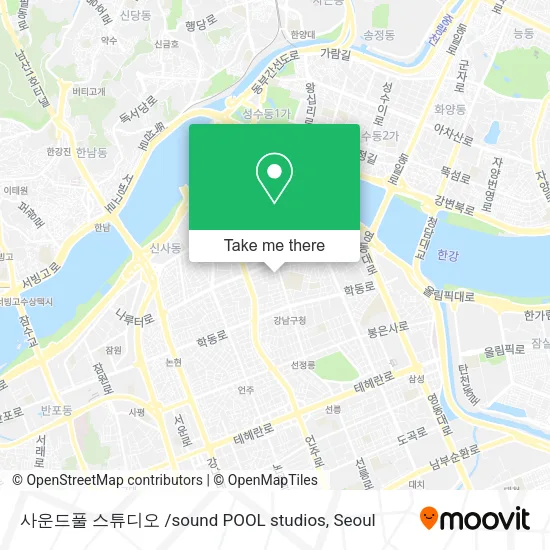 사운드풀 스튜디오 /sound POOL studios map