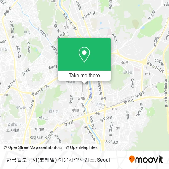 한국철도공사(코레일) 이문차량사업소 map