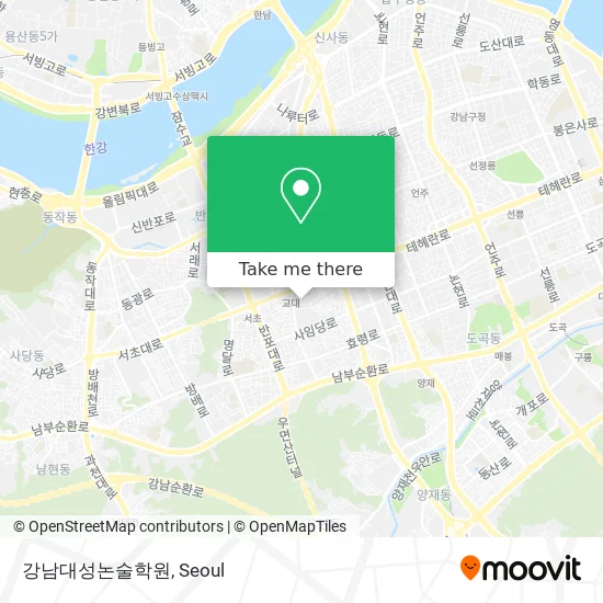 강남대성논술학원 map
