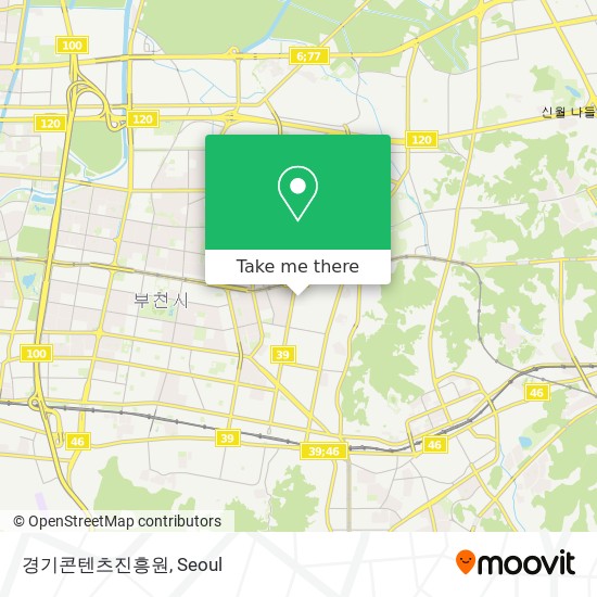 경기콘텐츠진흥원 map