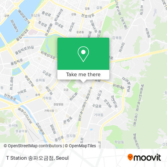 T Station 송파오금점 map