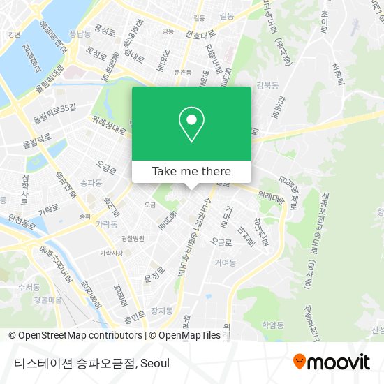 티스테이션 송파오금점 map
